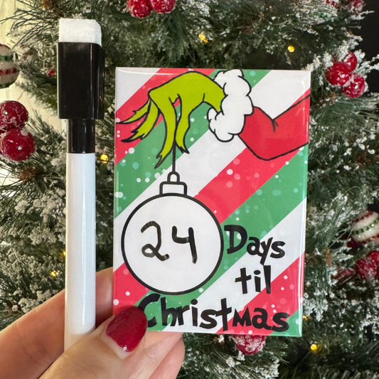 Dry Erase Countdown to Christmas Magnet